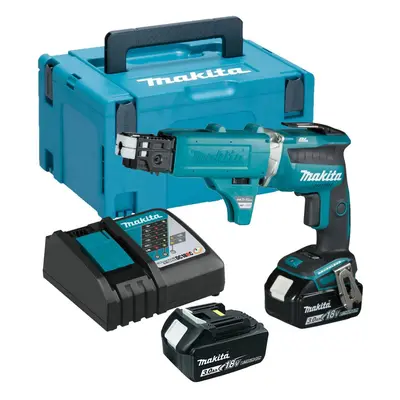 Makita DFS452FJX2 18v Brushless Collated Autofeed Drywall Screwdriver -2 x 3.0ah