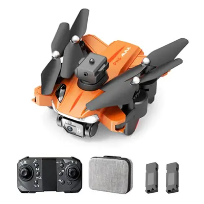 (orange, with optical flow-2 battery) Drone With Camera 1080p Dual Camera Remote Control Drone 5