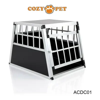 Aluminium Car Dog Cage Cozy Pet Travel Puppy Crate Transport ACDC01