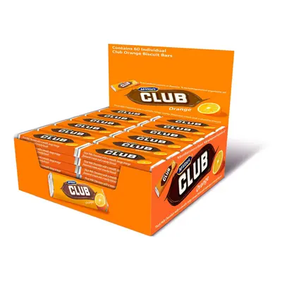 McVities Club Orange Chocolate Bars - 1x60