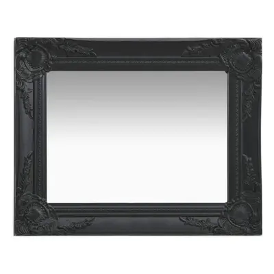 vidaXL Wall Mirror Baroque Style 50x40 cm Black