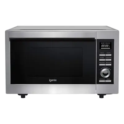 Igenix IG3095 1000W 30L Digital Microwave Oven with Grill Stainless Steel