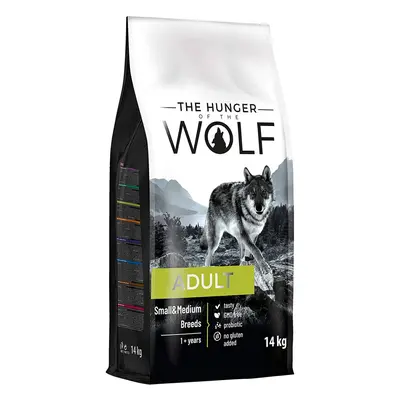 The Hunger of The Wolf Dry Dog Food for Adult Dogs Small and Medium Breeds, Chicken, Vit E and C