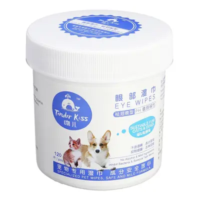 120PCS Wipes Pet Wet Dog Cat Cleaning Peper Eye Tear Stain Remover Grooming Simple toxicient Qua