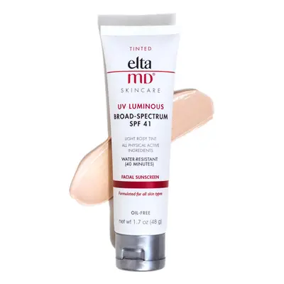 EltaMD UV Luminous Tinted SPF Tinted Mineral Face Sunscreen Oil Free Nongreasy Broad Spectrum Lo