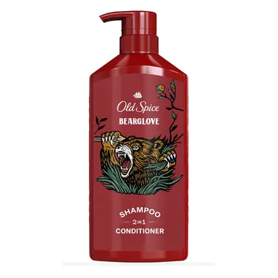 Old Spice Bearglove 2in1 Shampoo & Conditioner for Men Fl Oz 5.89