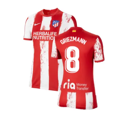 (L) Atletico Madrid Womens Home Shirt (GRIEZMANN 8)