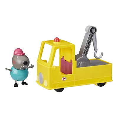 Peppa Pig Granddad Dog's Tow Truck Construction Vehicle and Figure Set Preschool Toys for Boys a