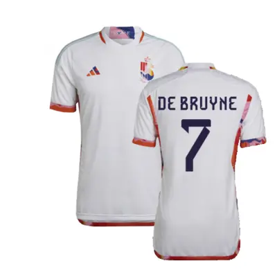 (L) Belgium Authentic Away Shirt (DE BRUYNE 7)