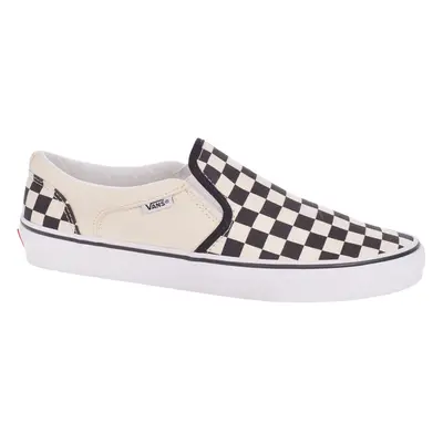 (9 UK, White Checkered) Vans Mens Asher Canvas Casual Slip On Plimsolls Trainers Shoes