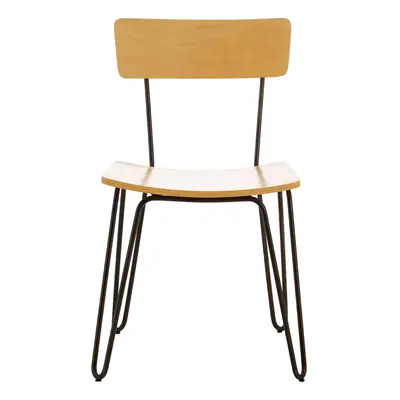 District Chair, Enhance Body Posture Wood Back Chair, Space- Saving Wooden Chair, Comfy Living R