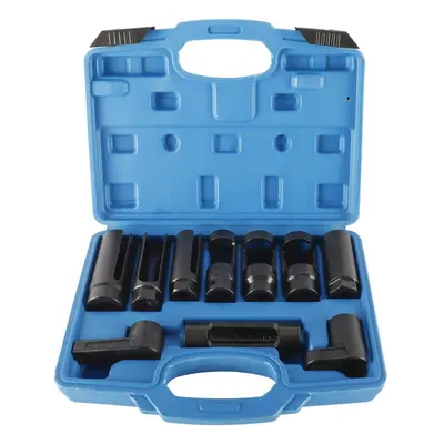 10pcs Oxygen Sensor Socket Set, Lambda Sensor Removal Tool Set, 1/2" Drive O2 Sensor Sockets Wre