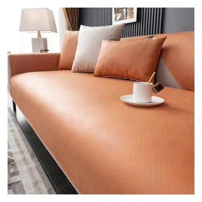 (110*240cm, orange) Non-slip Comfortable Sofa Cover