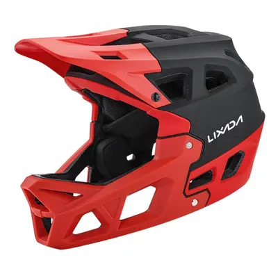 (red,black) Full Face Mountain Bike Helmet Adult Racing Downhill Mtb Helmet For Mountain Bike