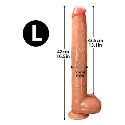 (L) Giant Super Soft Super Long Dildo Anal Plug Female Dildo Female Manual Masturbator Adult Sex