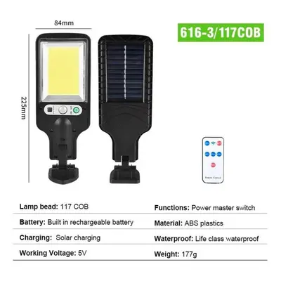 (ã3ã) Solar Street Lights Outdoor Wireless Solar Security Wall Light Motion Sensor With Ligh