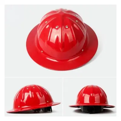 (red) Aluminum Alloy Safety Helmet High Hardness Railway Metallurgy Mine Work Cap Lightweight Fu