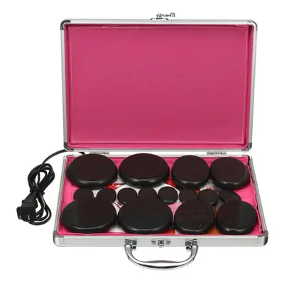 110V-220V Electric Heating Box Warmer Heater Device Salon SPA Beauty 16Pcs Massager Hot Stones K