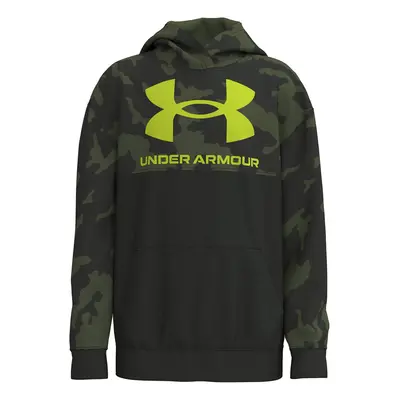 Under Armour Boys' Rival Logo Hoodie Baroque Green YMD