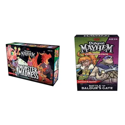 Dungeons & Dragons Dungeon Mayhem Card Game: Monster Madness & Dungeon Mayhem Battle for Baldur'