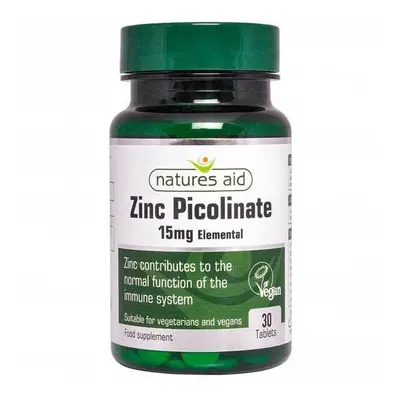 Natures Aid Zinc Picolinate Mg Elemental Tablets 30's