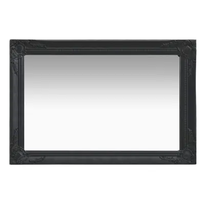 vidaXL Wall Mirror Baroque Style 60x40 cm Black