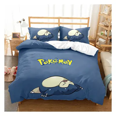 (Style 16, Double(200X200CM/3PCS)) Pokemon Kids Bedding Single Double Duvet Cover UK