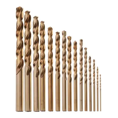 15pcs 1.5-10mm HSS M35 Cobalt Twist Drill Bit for Metal Stainless Steel Aluminium Copper