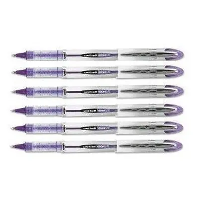 uni-ball Vision Elite Stick Roller Ball Pens Bold Point Purple Ink Pens