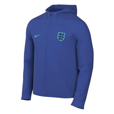 (M) England Strike Hooded Foootball Jacket (Blue)