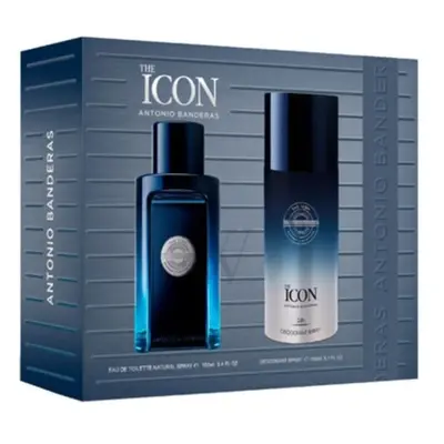 Antonio Banderas The Icon Piece Gift Set: 100ml EDT Spray - Deodorant Spray 150ml