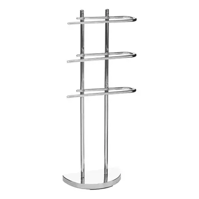 Floor Standing Towel Stand with U-Shaped Arms - Chrome