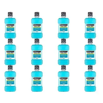 Listerine Cool Mint Mouthwash, 250ml (Pack of 12)