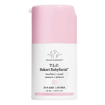 Drunk Elephant T.L.C. Sukari Babyfacial - AHA/BHA Exfoliator and Facial Cleanser - 1.69 Ounces