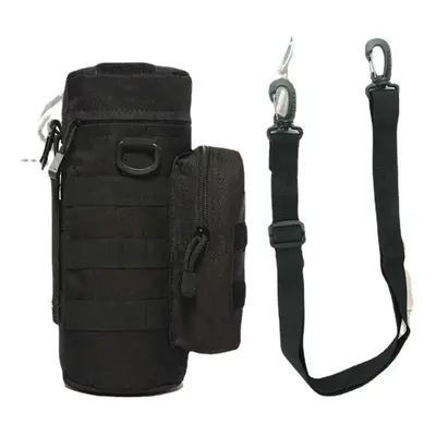 (Blackwith) Outdoors Molle Water Bottle Pouch Tactical Gear Kettle Waist Shoulder Bag for Army F