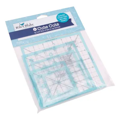 Riley Blake Trim It Square Ruler Set 5/Pkg-2.5" To 6.5" -STTI6018