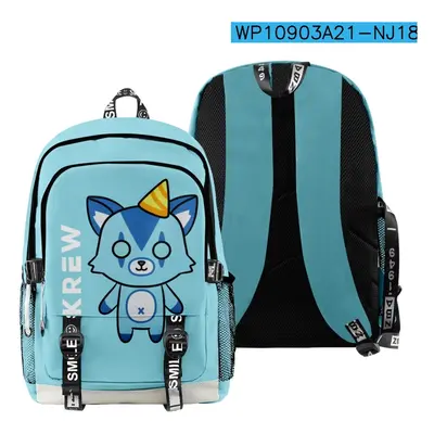 (white) ItsFunneh Krew District Merch Backpack Casual Style School Bag Women