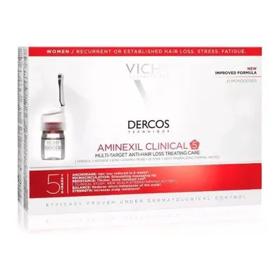 Vichy Aminexil Clinical | Anti-Hair Loss Treatment | Female Fluid | x 6ml Ampoules