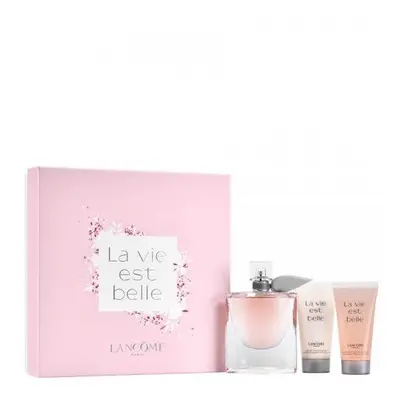 Lancome La Vie Est Belle Pcs Set: 2.5 Eau De Parfum Spray + 1.7 Body Lotion + 1.7 Shower Gel