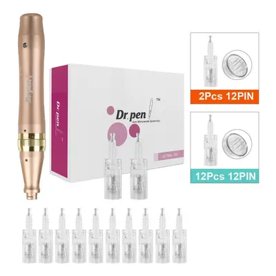 (M5W+10Pcs 12PIN) Dr.pen M5w Rechargeable Microneedling Pen Anti-wrinkle Acne Scar Removal Derma