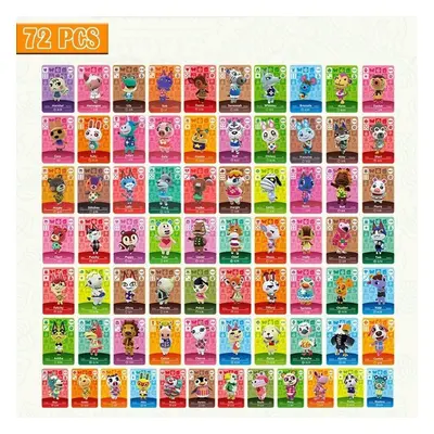 (72 pcs) Animal Crossing Amiibo Card Set - Cards In The New Horizons Series For Nintendo Switch 