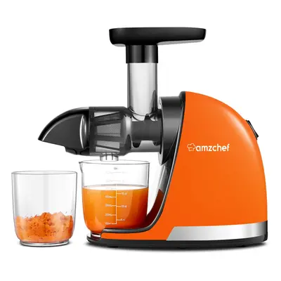 AMZCHEF Juicer Machines - Cold Press Slow Juicer - Masticating Juicer for Whole Fruits and Veget