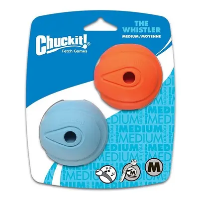 Chuckit! Whistler Ball Dog Toy (Medium, Pieces) | Squeaky, Durable Fetch Balls for Active Playti