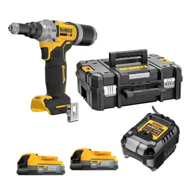 Dewalt DCF414E2T Brushless 18v XR 1/4" 63mm Riveter + 2x DCBP034 Powerstack