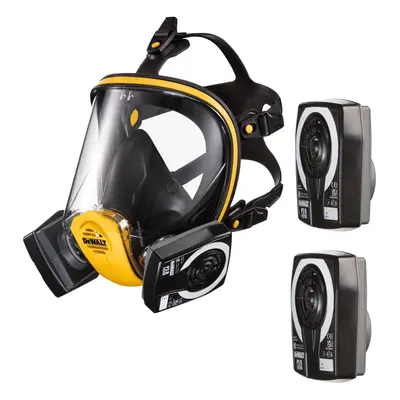 Dewalt P3 Filter Full Face Dust Mask Respirator Medium + Extra P3 Filters