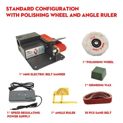 (Pattern 2) 110v/220v 5000-10000rpm Multifunctional Grinder Mini Electric Belt Sander Diy Polish