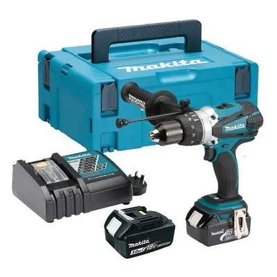 Makita DHP458RFE LXT 18v Combi Hammer Drill - Batts - Replaces BHP458