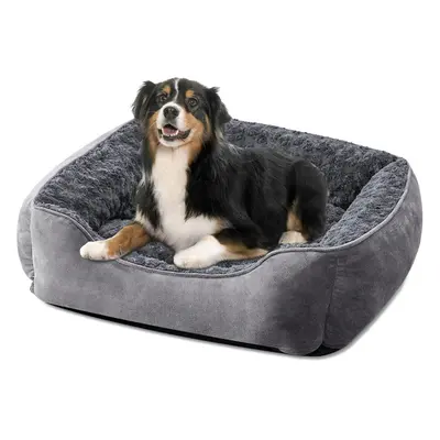 (XXL-106x80x23cm, Grey) JOEJOY Oversized Dog Bed - Washable Dog Bed Anti-Anxiety Dog Bed Soft Pl