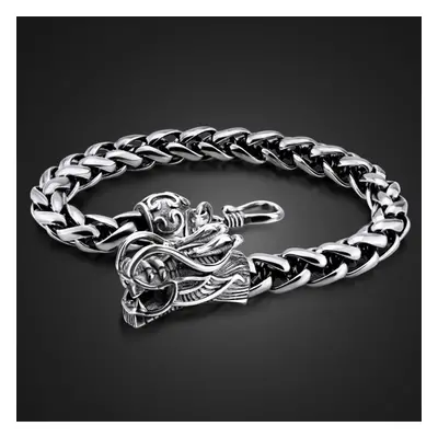 Retro male Thai silver bracelet Sterling silver mm20cm wide bracelet real solid silver dragon br