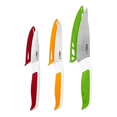 Zyliss E920240 Comfort Piece Knife Set | Multiple Sizes | Japanese Stainless Steel | Multicolour